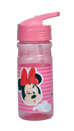 Picture of Disney Minnie Wink Plastic Bottle with Straw 500ml